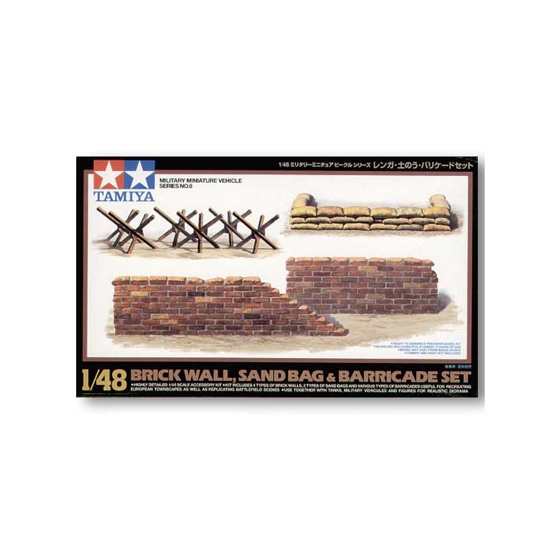 Muro de ladrillo, sacos... TAMIYA 32508
