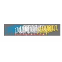 Fence type crowd barriers.