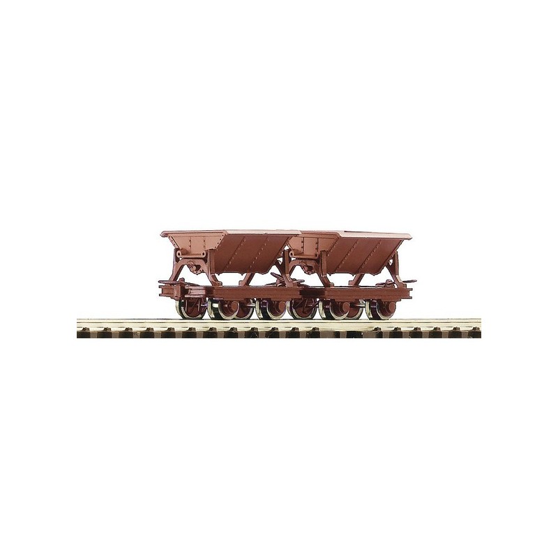 Dos vagonetas de volcado lateral. ROCO 34498