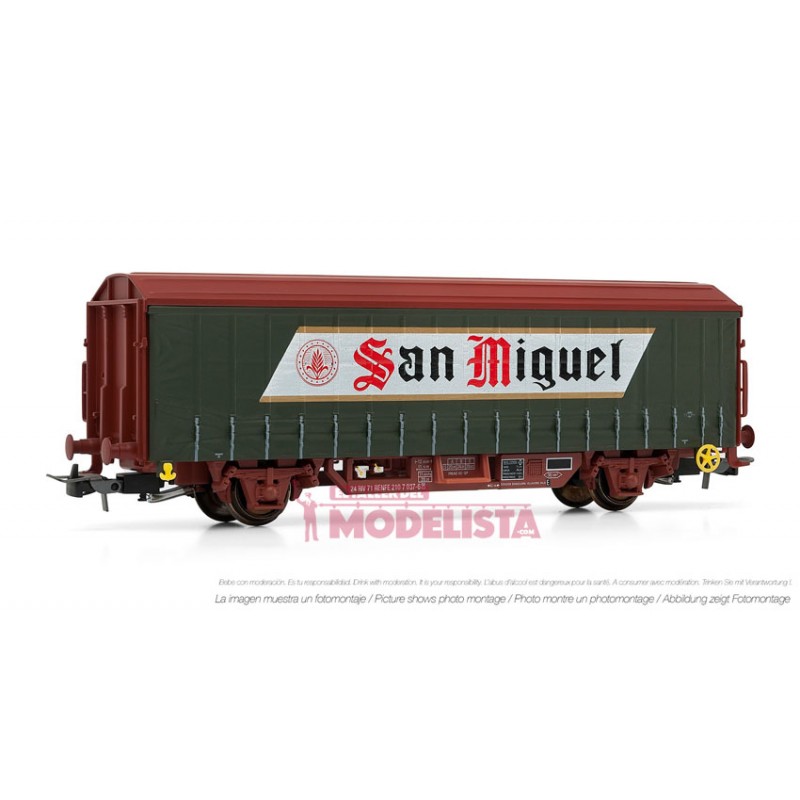 Vagón cervecero "San Miguel". RENFE. ELECTROTREN 1628 Vagón cervecero "San Miguel". RENFE. ELECTROTREN 1628