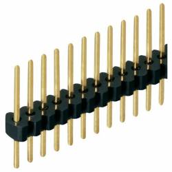 40-pin strip 1.27 mm round male header.