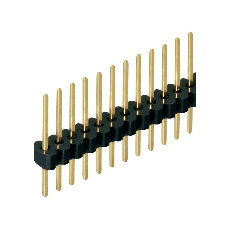 40-pin strip 1.27 mm round male header. ETM E002 40-pin strip 1.27 mm round male header. ETM E002