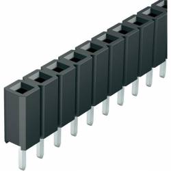 Tira con 40 conectores hembra de 1.27 mm.