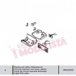 Light PCB cabin for locomotives series 321. ARNOLD HN2243/04