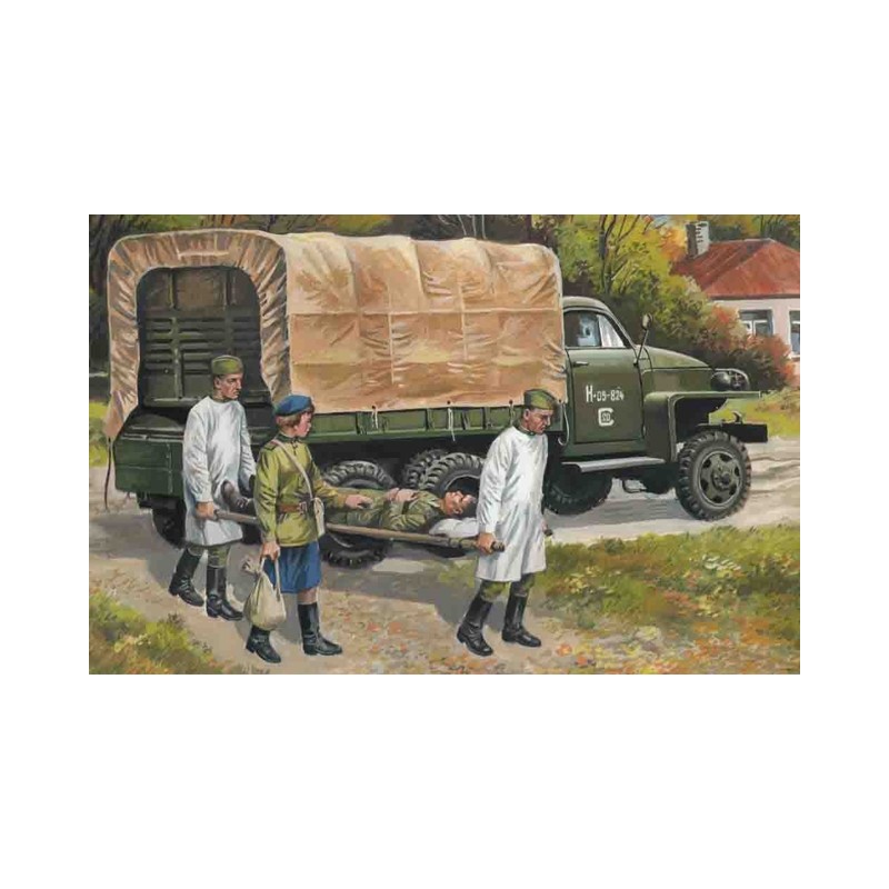 Studebaker US6 with Soviet Medical Personnel. ICM 35513