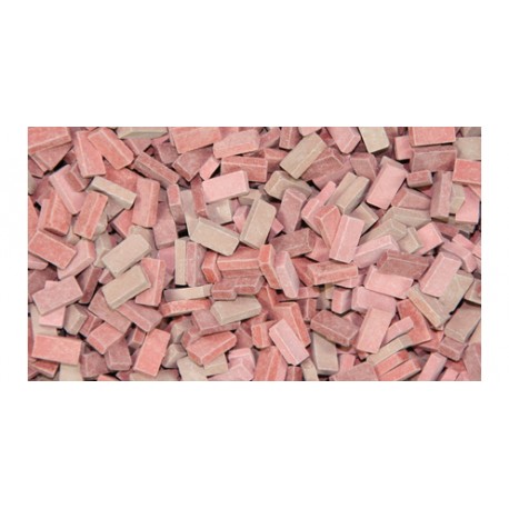 Red mix bricks, German format (x500). JUWEELA 23033