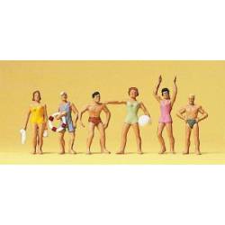 Bathing persons.