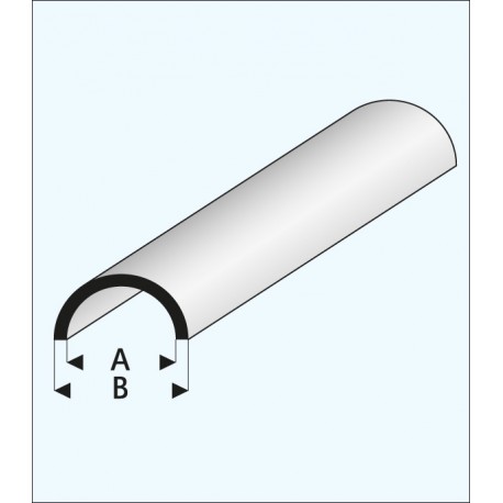 Half round hollow, 2,5 mm. MAQUETT 403-53/3