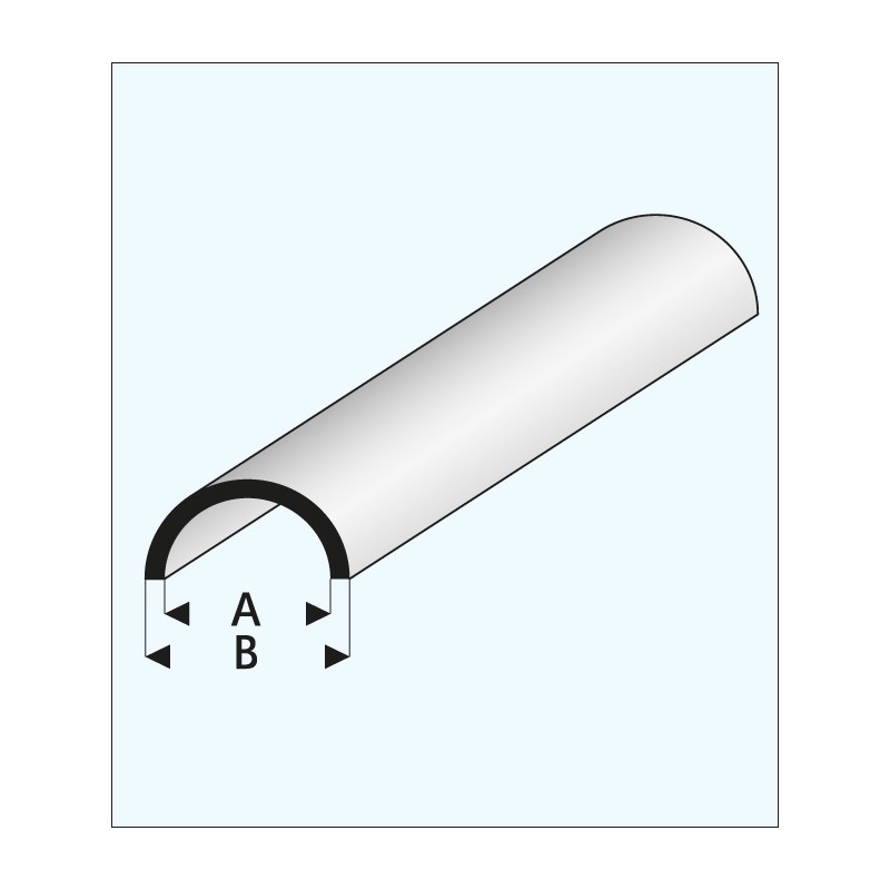 Half round hollow, 3,5 mm. MAQUETT 403-54/3