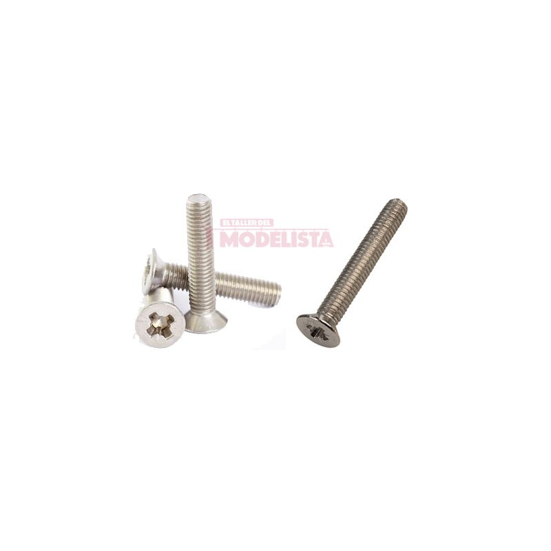 Tornillo de acero DIN965 (x50). M1,6 x 5 mm Tornillo de acero DIN965 (x50). M1,6 x 5 mm