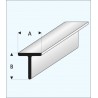 Perfil en "T" 4,0 x 4,0 mm. MAQUETT 413-56/3