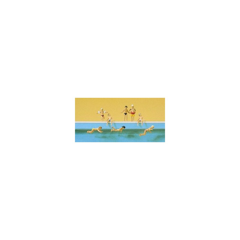 Children at the pool. PREISER 10307