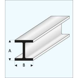 Perfil en "H" 10,0 x 10,0 mm. MAQUETT 415-63/3