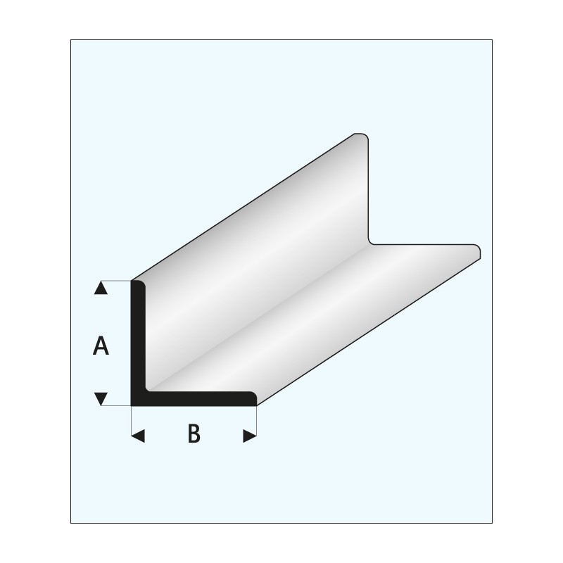 Perfil en "L" 2,0 x 2,0 mm. MAQUETT 416-52/3