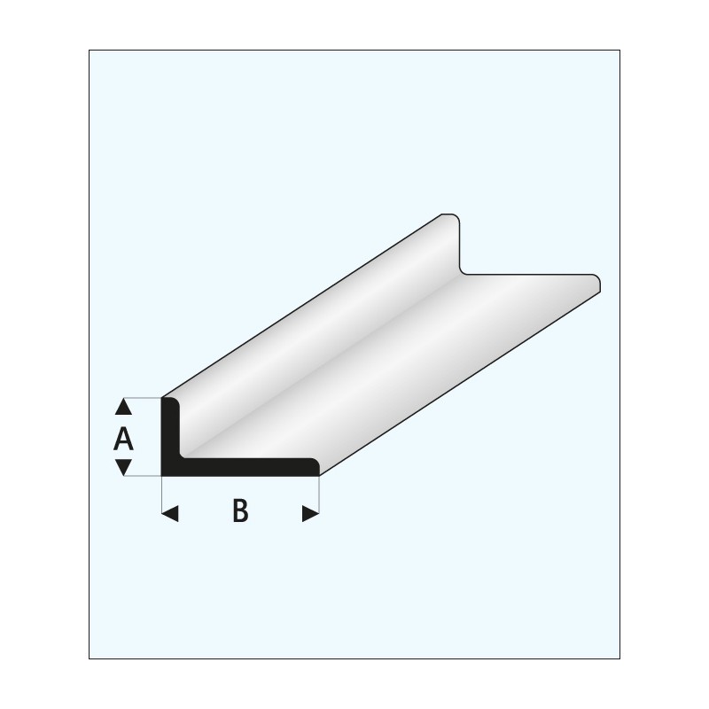 Perfil en "L" 1,5 x 3,0 mm. MAQUETT 417-51/3
