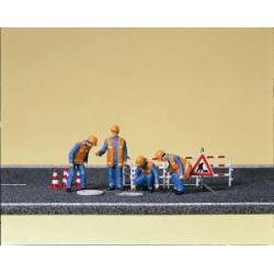 Operarios de la carretera.