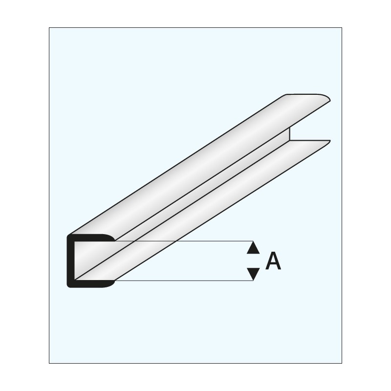 Remate con canal de 1,0 mm. MAQUETT 446-51/3
