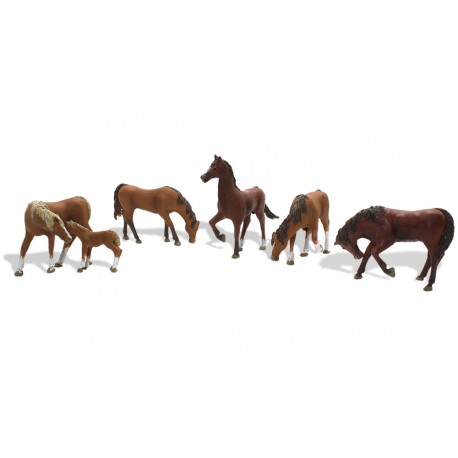 Chestnut Horses. WOODLAND A1842