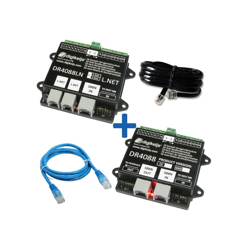 Starter kit w/ 32 reporting points. DIGIKEIJS DR4088LN-2R_BOX Starter kit w/ 32 reporting points. DIGIKEIJS DR4088LN-2R_BOX