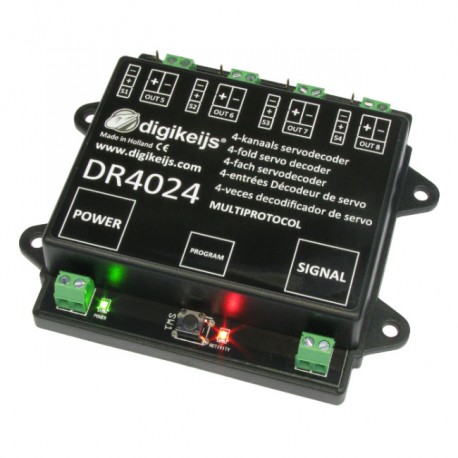 Servo decoder, 4+4 outputs. DIGIKEIJS DR4024