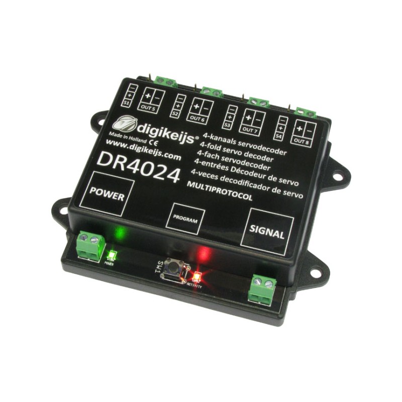 Decoder para 4 servos, 4+4 salidas. DIGIKEIJS DR4024