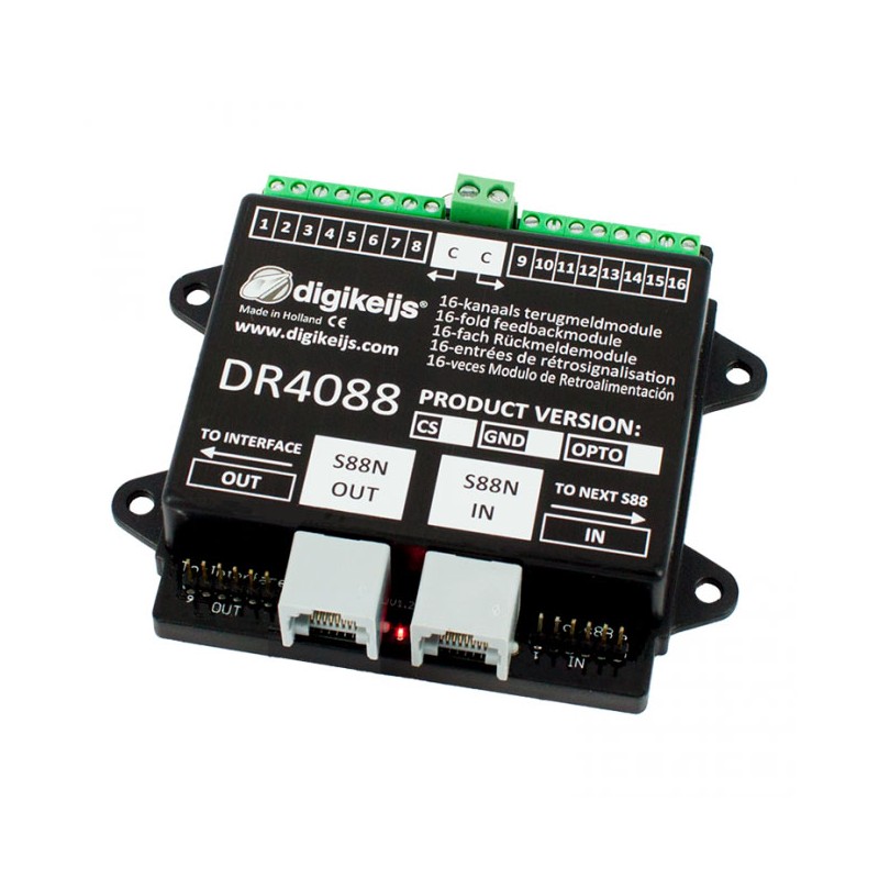 DIGIKEIJS DR4088CS S88 Retromodul, 16 Kanäle, Modellbau der