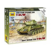 Soviet medium tank T-34/85. ZVEZDA 6160