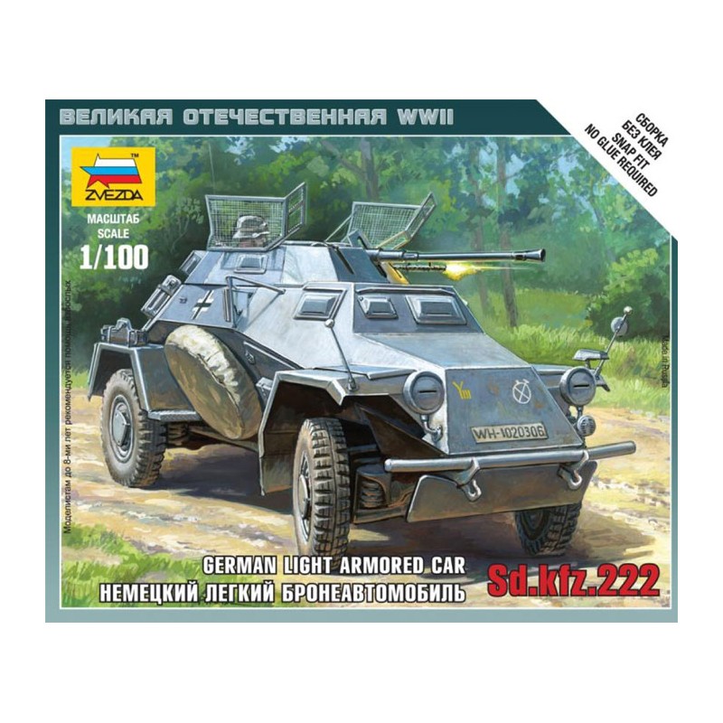 Blindado alemán Sd.Kfz.222. ZVEZDA 6157