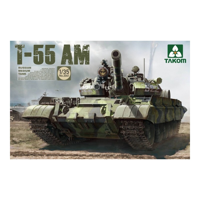 Carro medio ruso T-55AM. TAKOM 2041