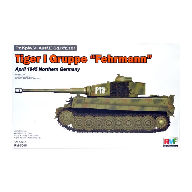 Tiger I "Gruppe Fehrmann", Alemania del Norte. RFM 5005