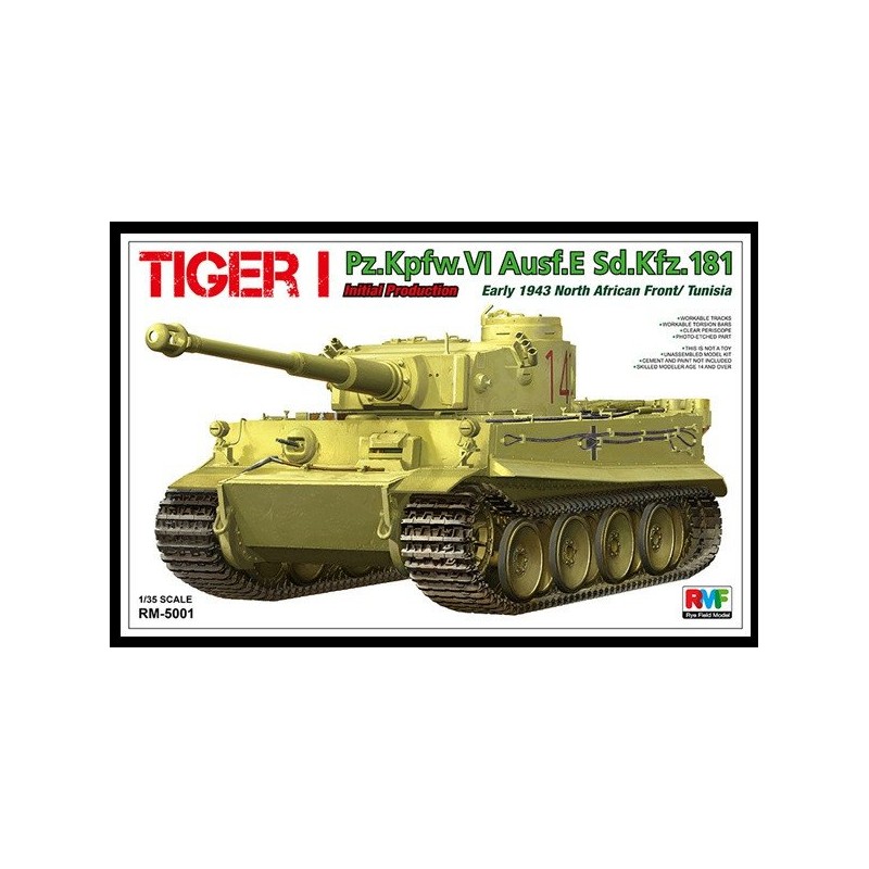 Tiger I, producción inicial. Norte de África (1943). RFM 5001