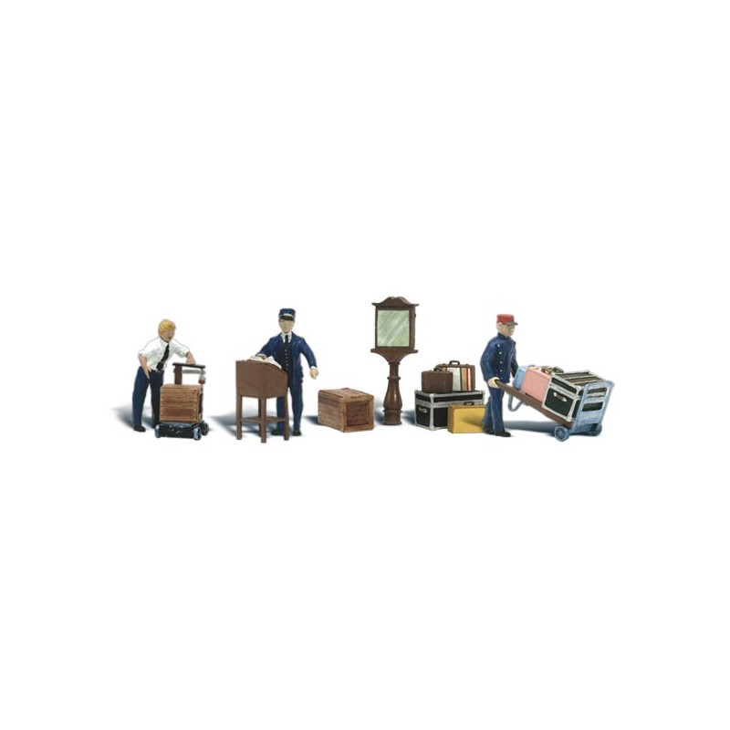 Depot workers & accesories. WOODLAND SCENICS A2211