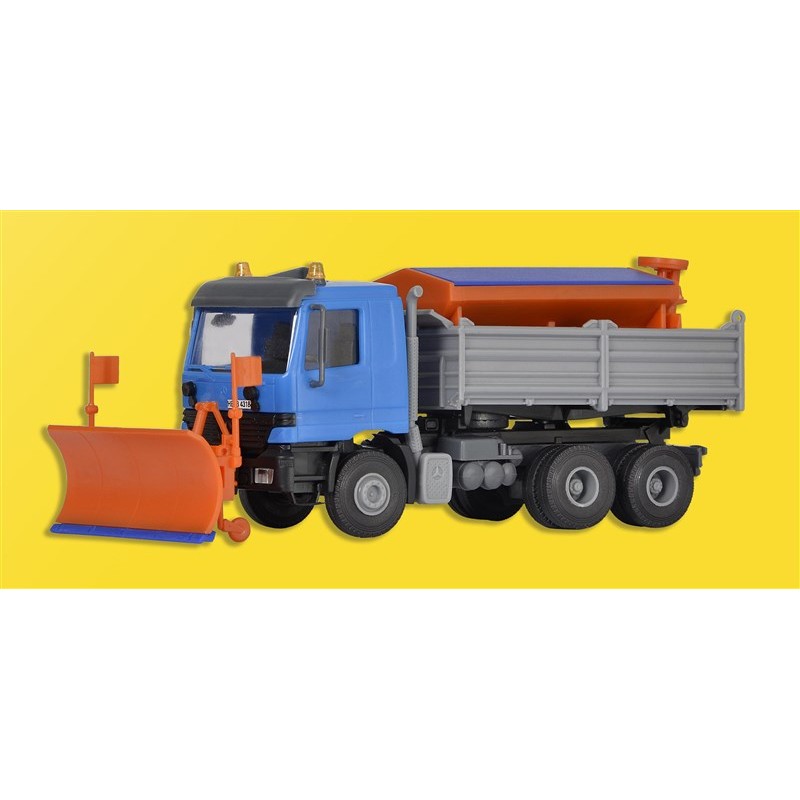 MB Actros with snowplough.