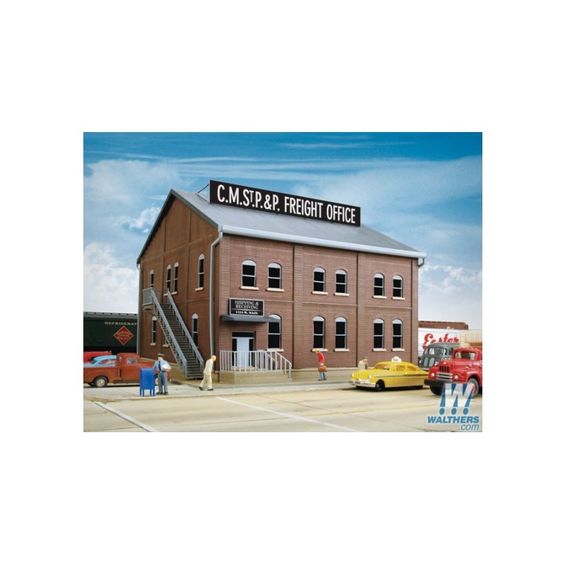 Brick freight office . WALTHERS 933-2953