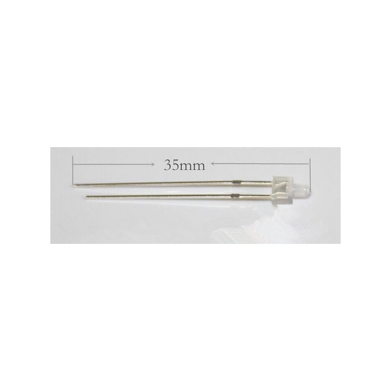 1,8 mm cool white led (x10)