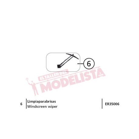 Wiper set, for AVE S-102, RENFE. ELECTROTREN ER35006