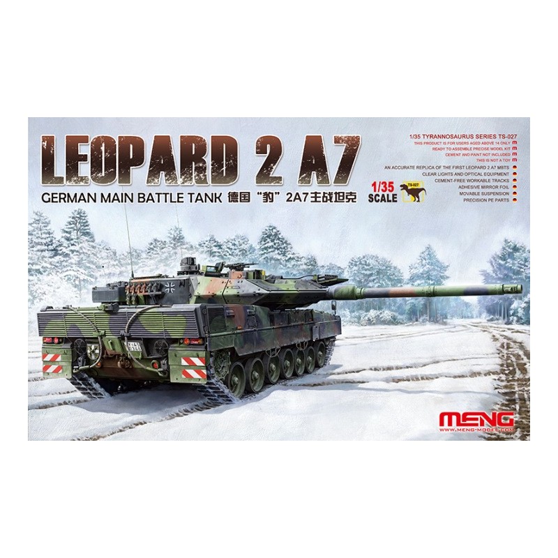 Leopard 2A7 alemán. MENG TS-027 Leopard 2A7 alemán. MENG TS-027