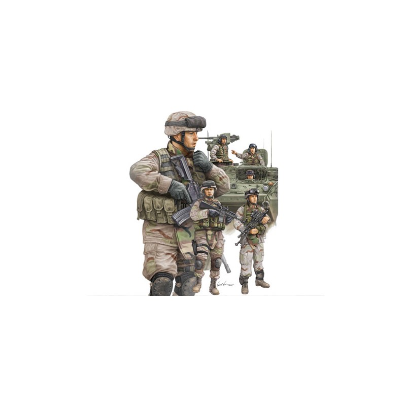 Soldados USA modernos, carristas e infantería. TRUMPETER 00424