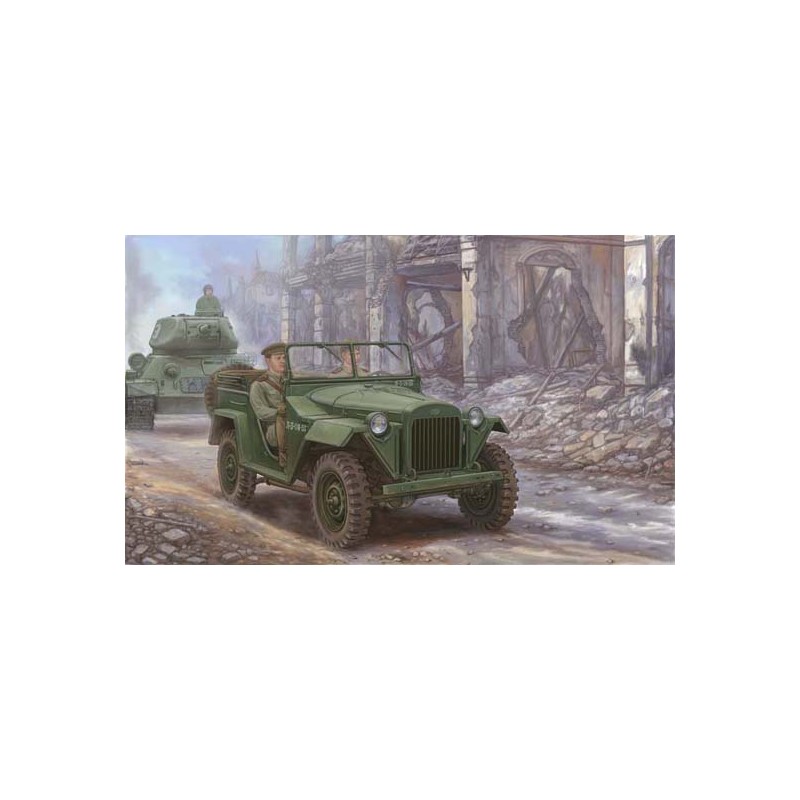 Vehículo militar soviético GAZ-67B. TRUMPETER 02346
