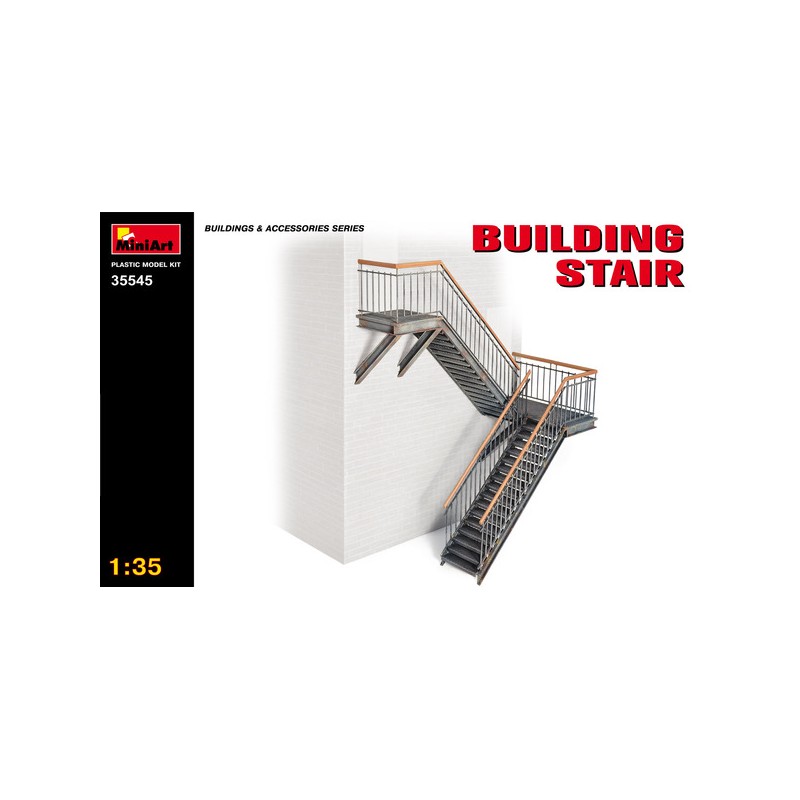 Escaleras de edificio. MINIART 35545