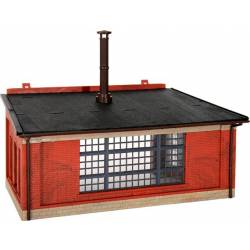 Enlargement for loco shed, single track.