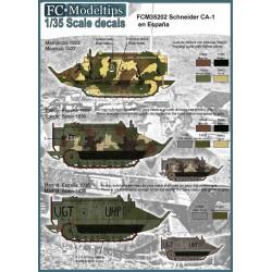 Decal set: Schneider CA-1. FCMODELTIPS 35202