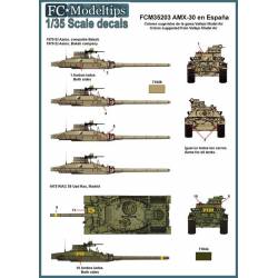 Decalcomanie: AMX-30 in Spagna.