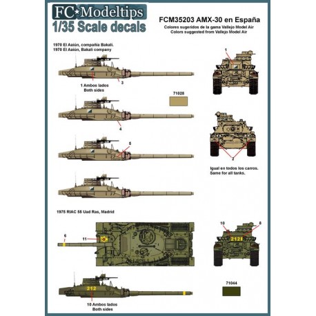 Calcas: AMX-30 en España. FCMODELTIPS 35203