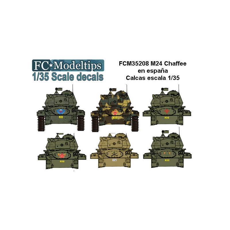 Calcas: M24 Chaffee en España. FCMODELTIPS 35208