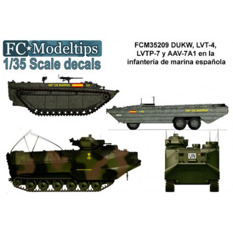 Decal set: Spanish marine landing vehicles. FCMODELTIPS 35209