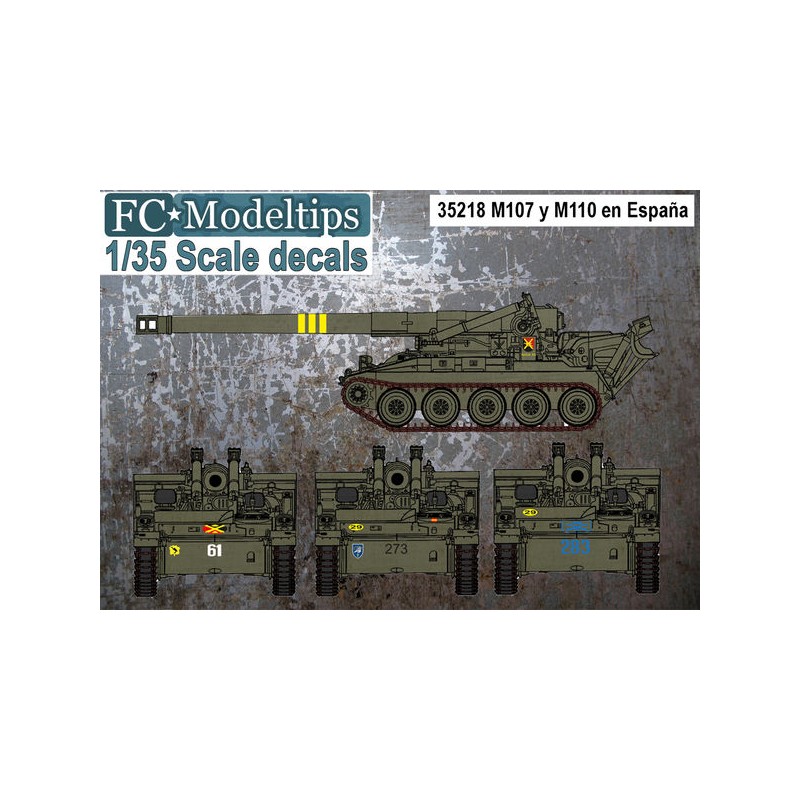 Calcas: M107 y M110 en España. FCMODELTIPS 35218