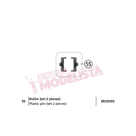 Plastic pin (x2), for AVE S-112, RENFE. ELECTROTREN ER35055