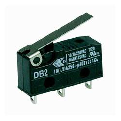 Microinterruttore tipo DB2, leva da 20 mm