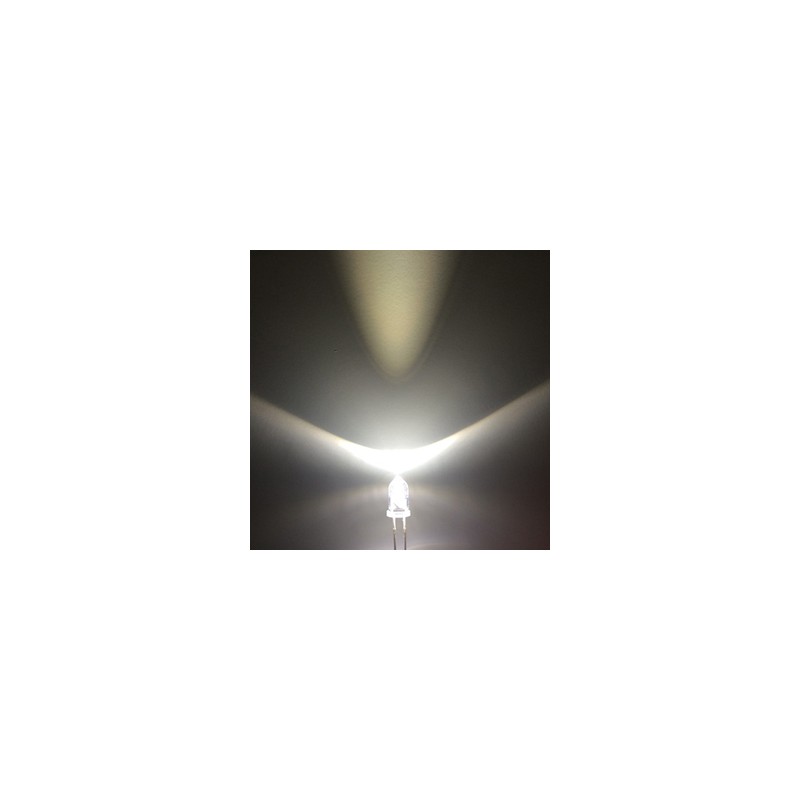 Led de 3 mm blanco frío (x50).